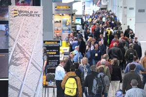 Indoor and outdoor exhibits were available to the tens of thousands of people who attended World of Concrete 2019. Photo courtesy of Informa