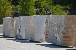 Phenix Marble sizes blocks down enough so they are movable. Photo: P&Q Staff
