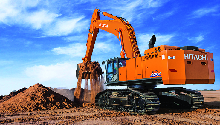 ZX Secure is now available for select Hitachi construction excavators ranging from the ZX75US-5 to the ZX870LC-6 (pictured). Photo: Hitachi