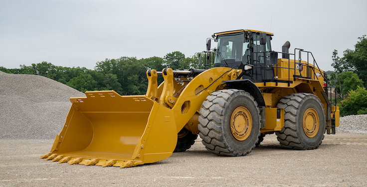 GC wheel loader is optimized as a 50-ton truck match loader. Photo: Cat